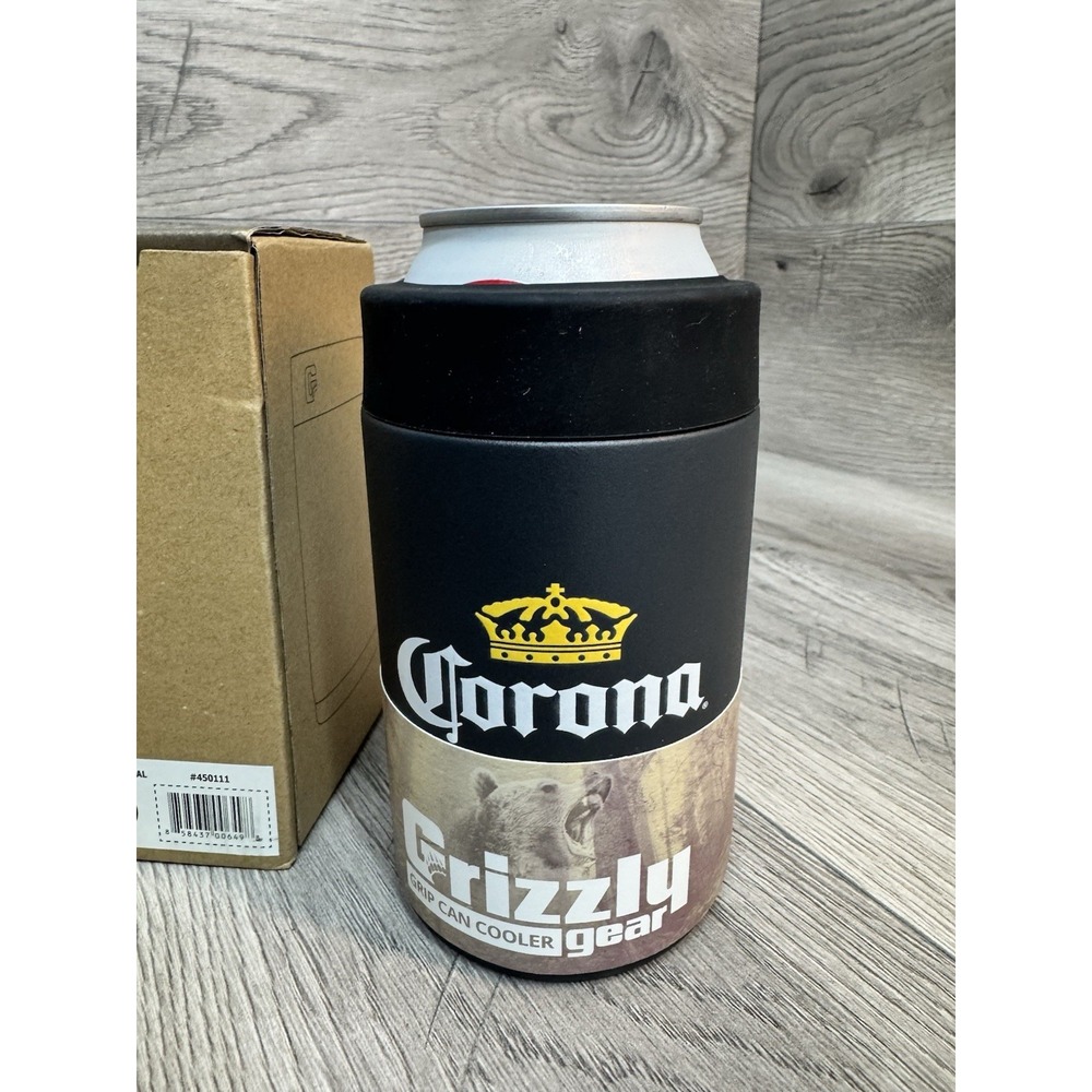 Corona  Grizzly Grip Can Cooler Koozie 12 0z. Can NIB